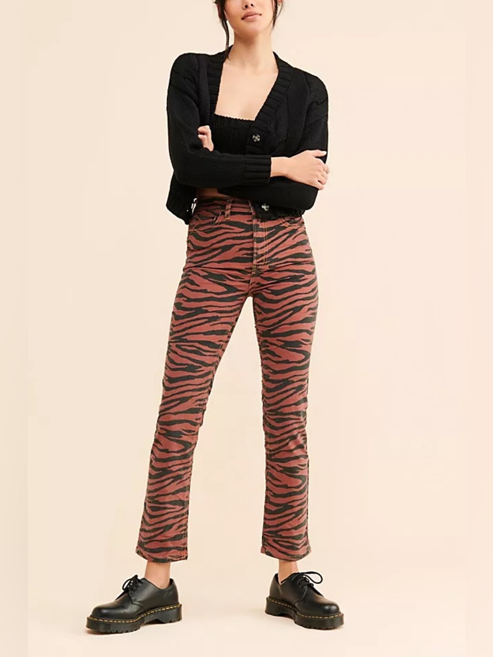 We The Free Tiger Stripe Ankle Pants -